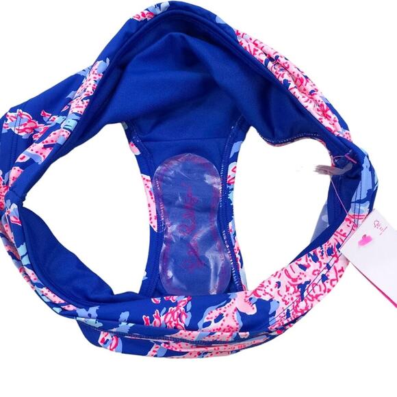 Lilly Pulitzer Lagoon Sarong Hipster Bikini Bottom Borealis Blue Swim On Over - Picture 4 of 8
